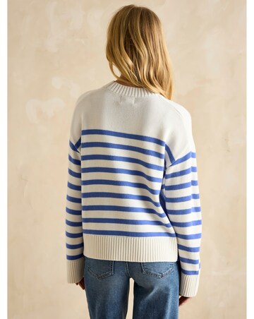Joules Stripe Jumper with Side Panel