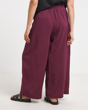 Simply Be Extreme Wide Leg Trim Detail Trousers