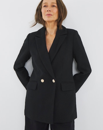 Boucle Double Breasted Blazer