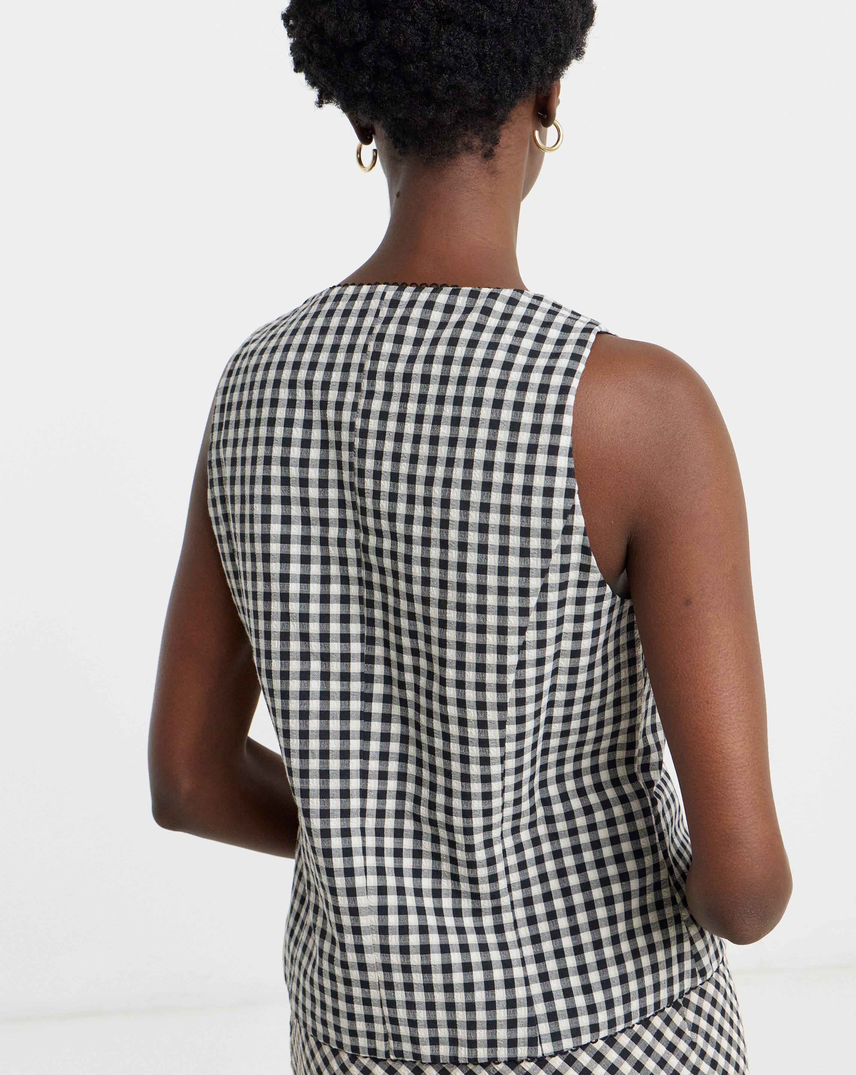 New In - Gingham Waistcoat
