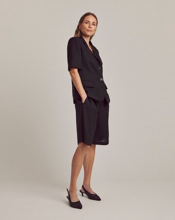 LINEN MIX HALF SLEEVE BLAZER