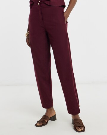 LINEN PEG TROUSER