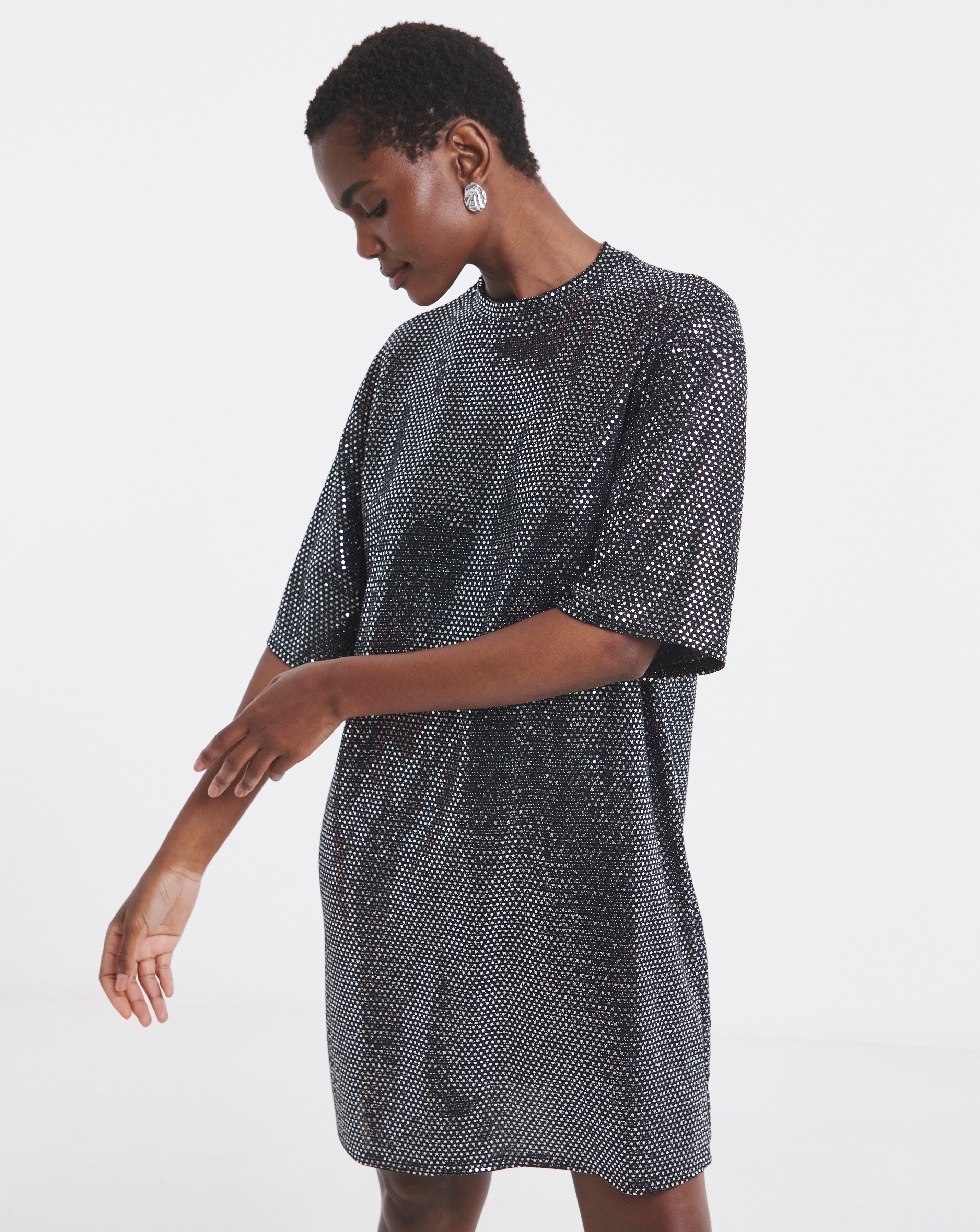New In - Sparkle T-shirt Dresss
