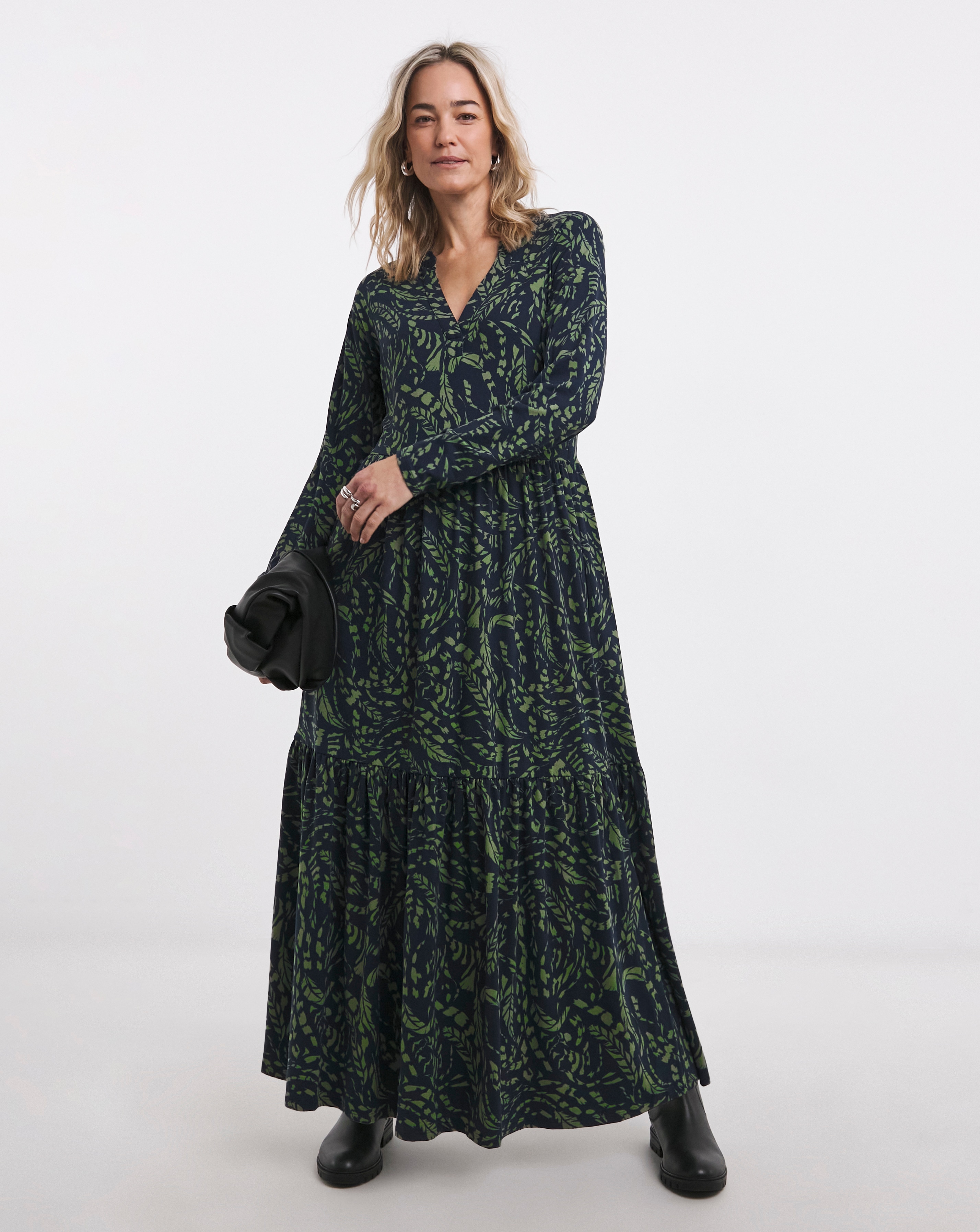 Soft Touch Notch Neck Dress