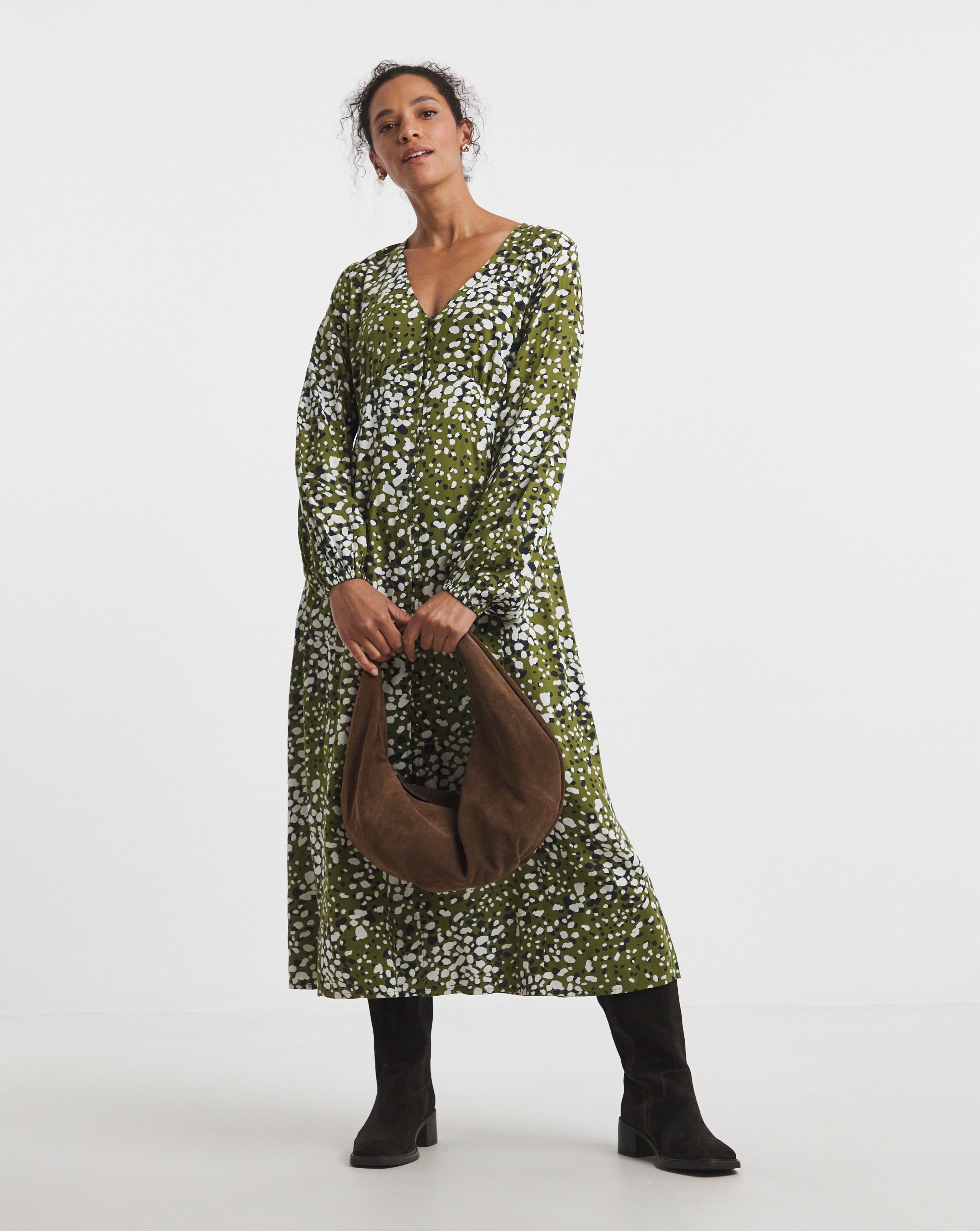 Button Through Tea Dress