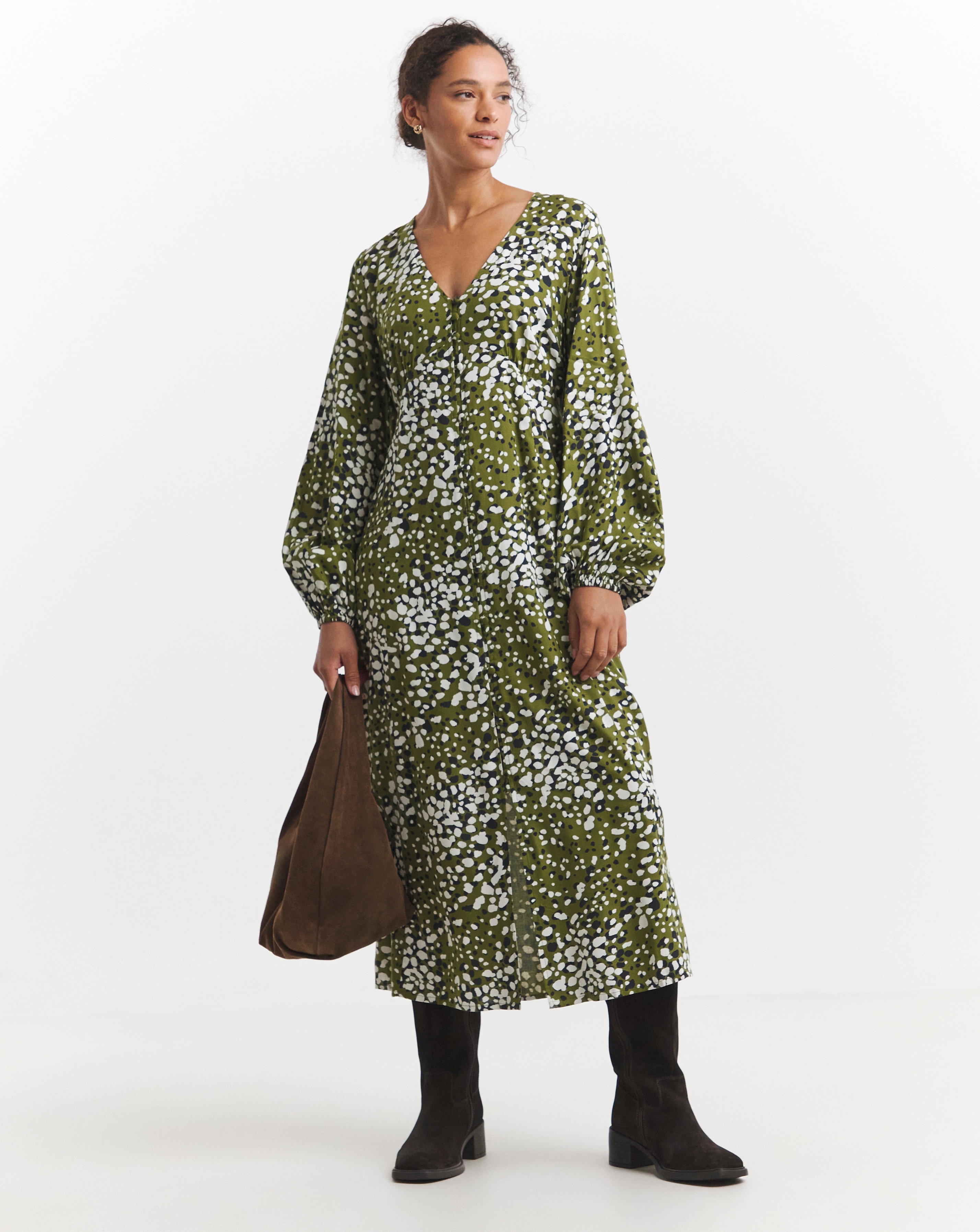 Button Through Tea Dress