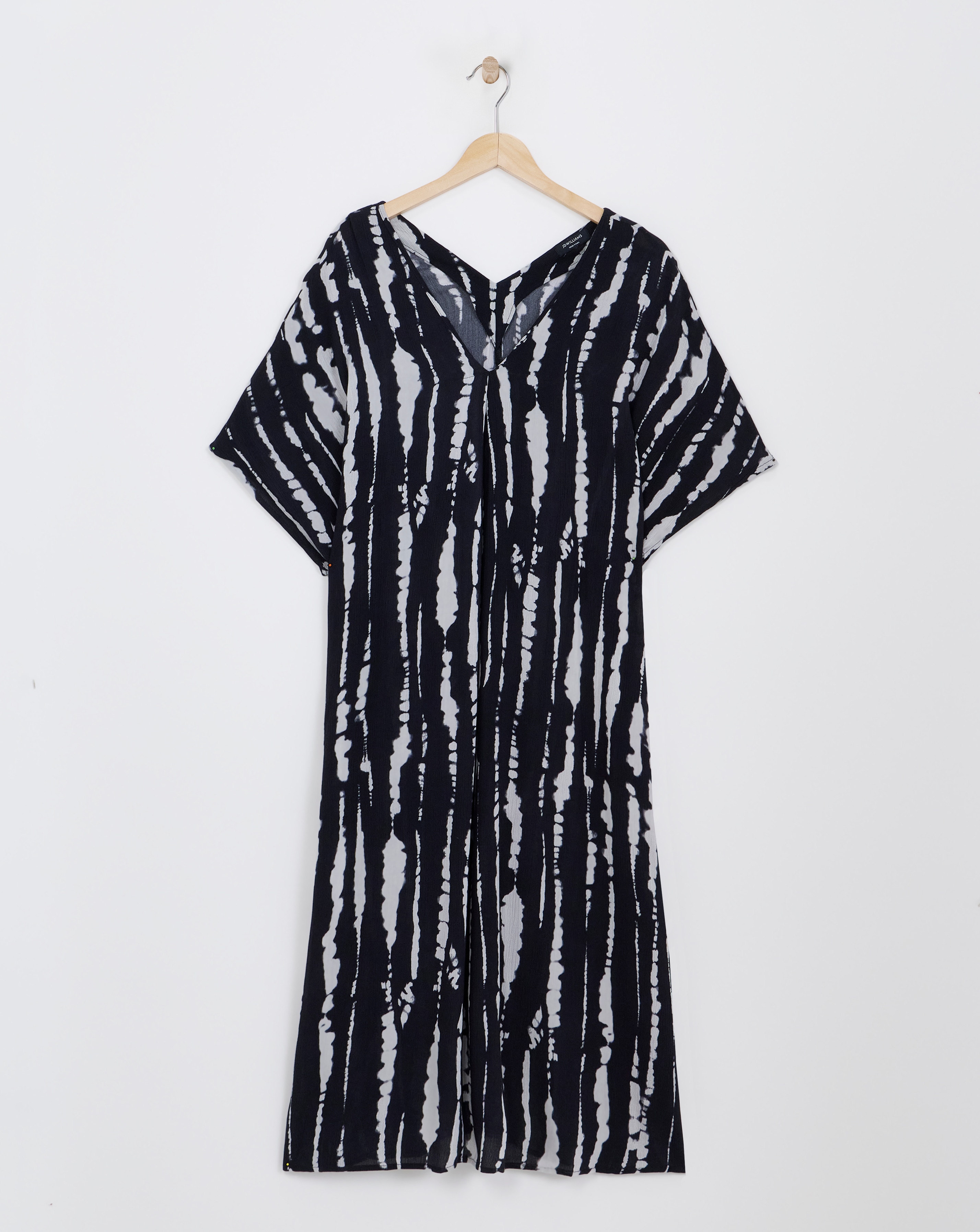 Crinkle Kaftan Midi Dress