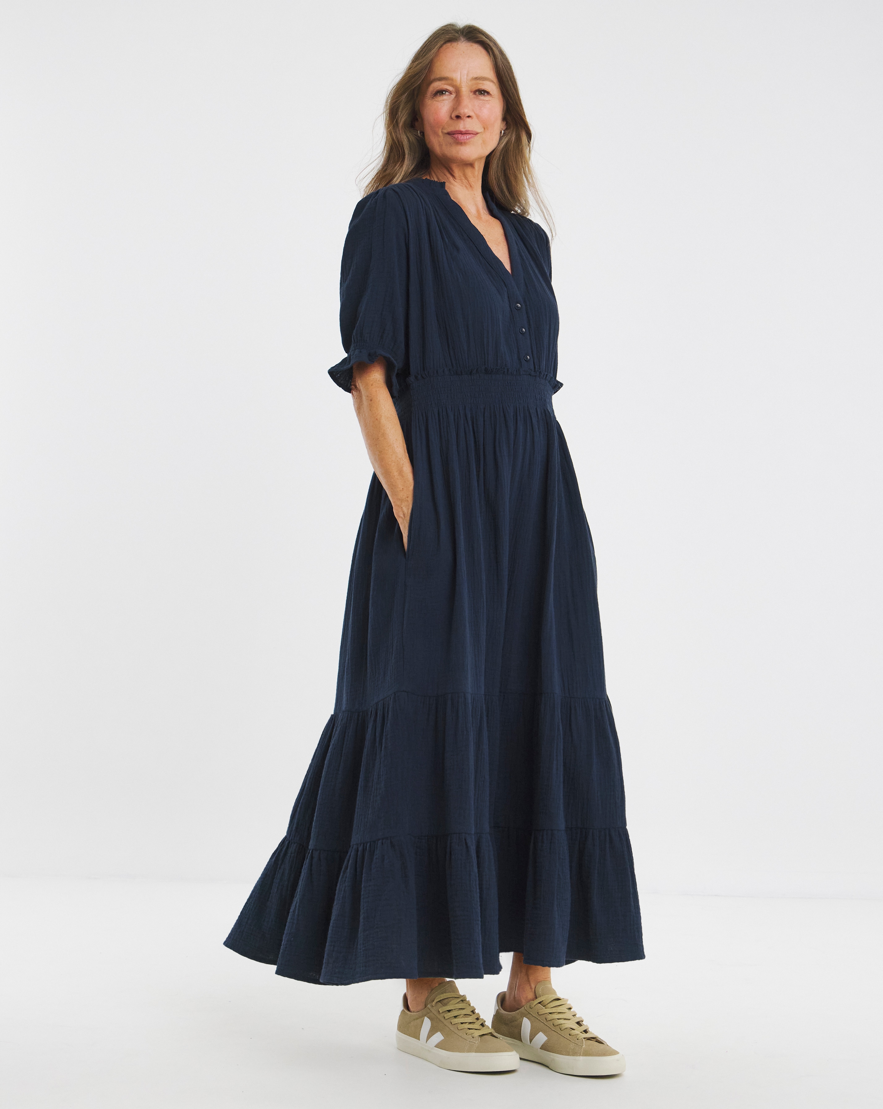 Cheesecoth Tiered Maxi Dress