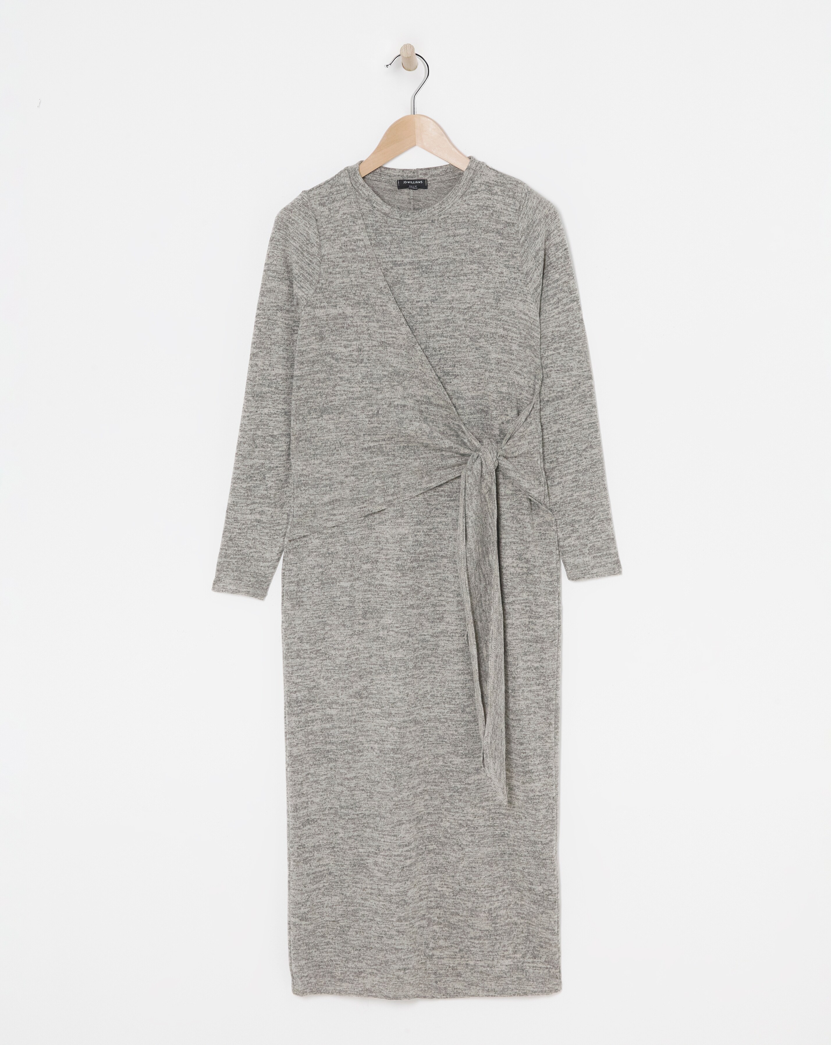 Long Sleeve Tie Waist Dress