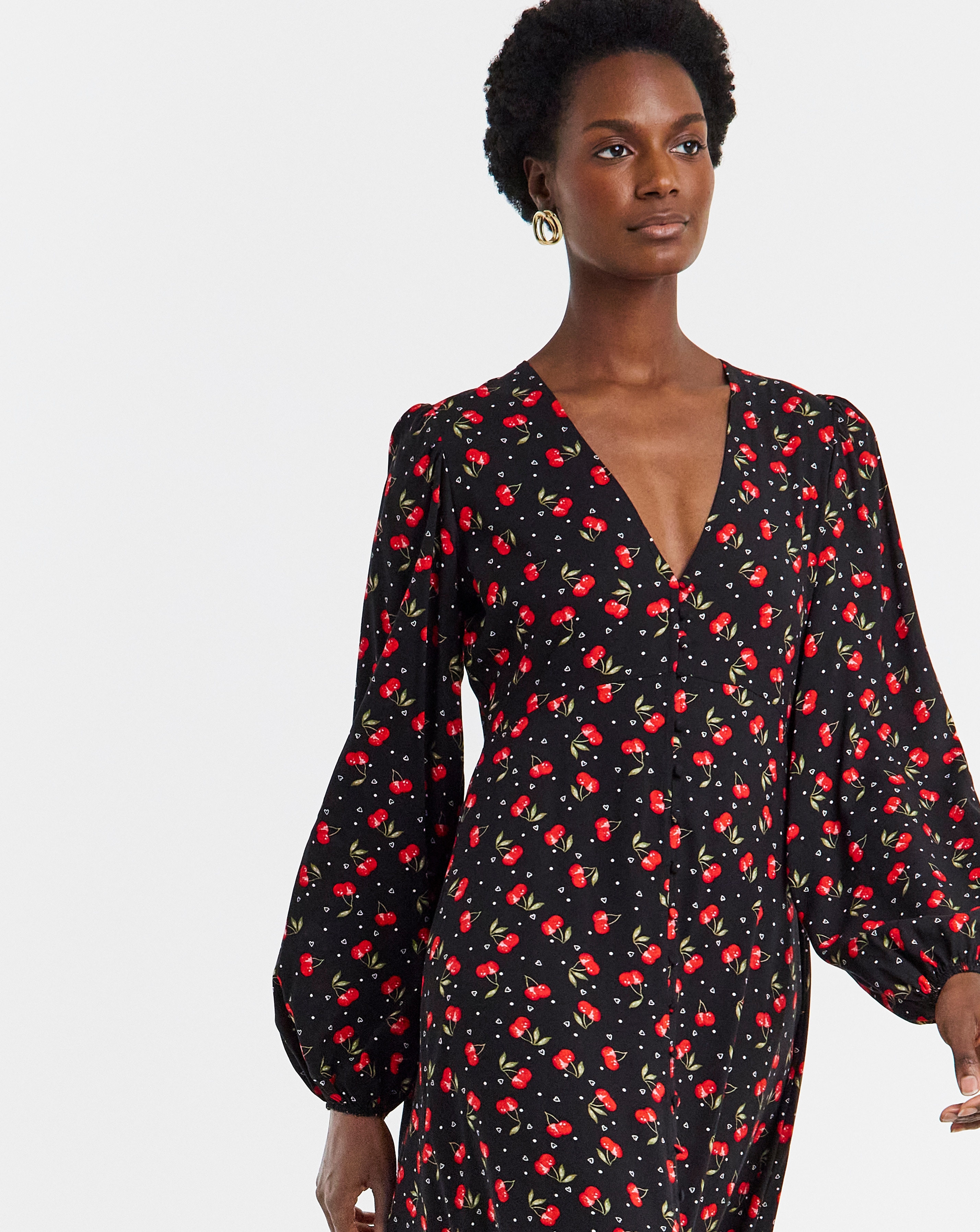 Button Through Tea Dress