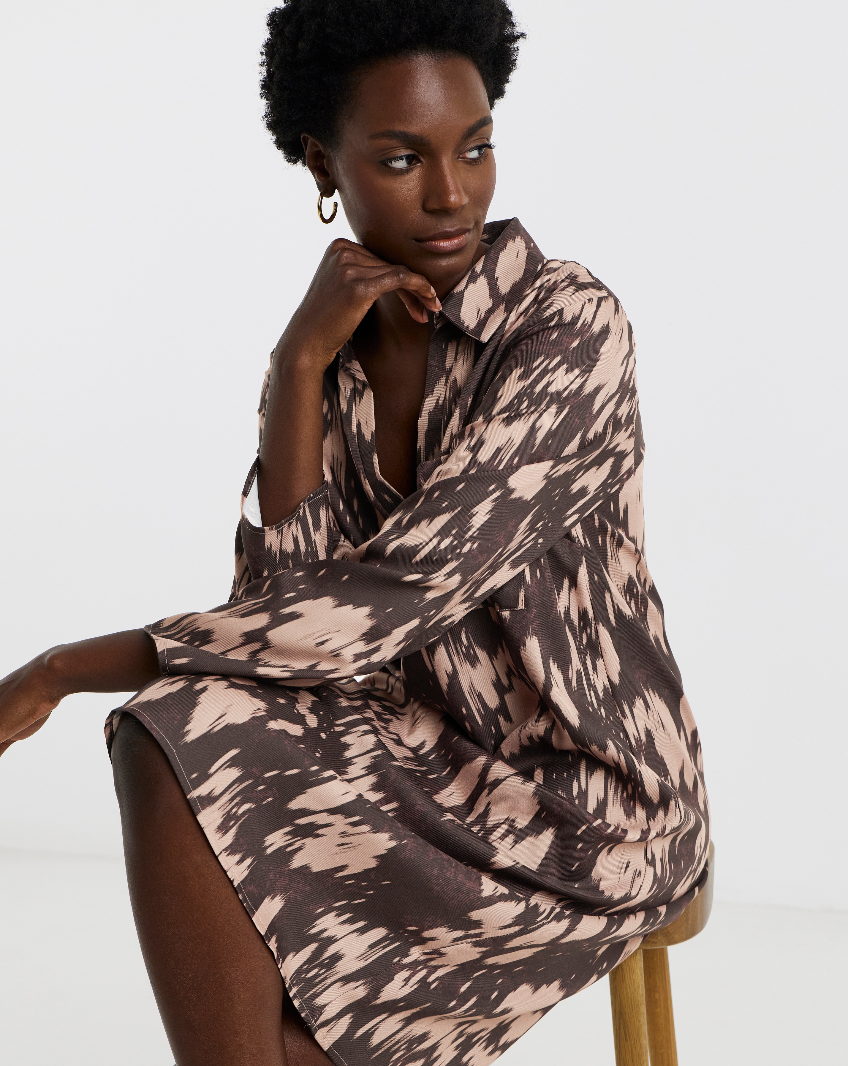 Collared Tunic Dress