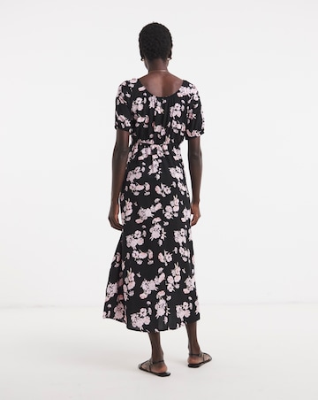 Cap Sleeve Milkmaid Midi Dress