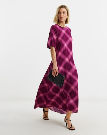 Short Sleeve Care Free Maxi Dress