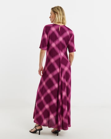 Short Sleeve Care Free Maxi Dress