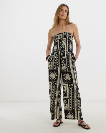 Crinkle Strapless Jumpsuit