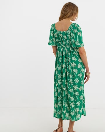 Crinkle Tie Front Dress