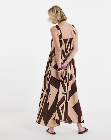 Strappy Square Neck Maxi Dress