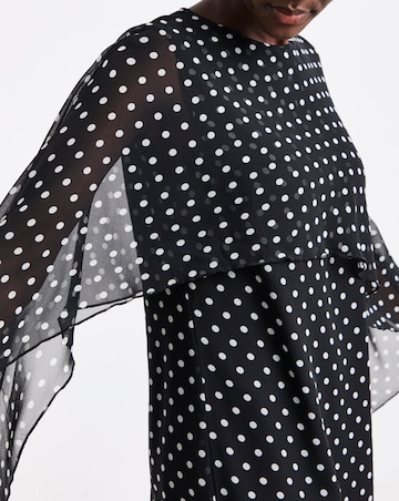 Cape Detail Shift Dress
