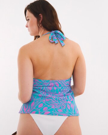 Butterfly Mix And Match Halterneck Tankini Top