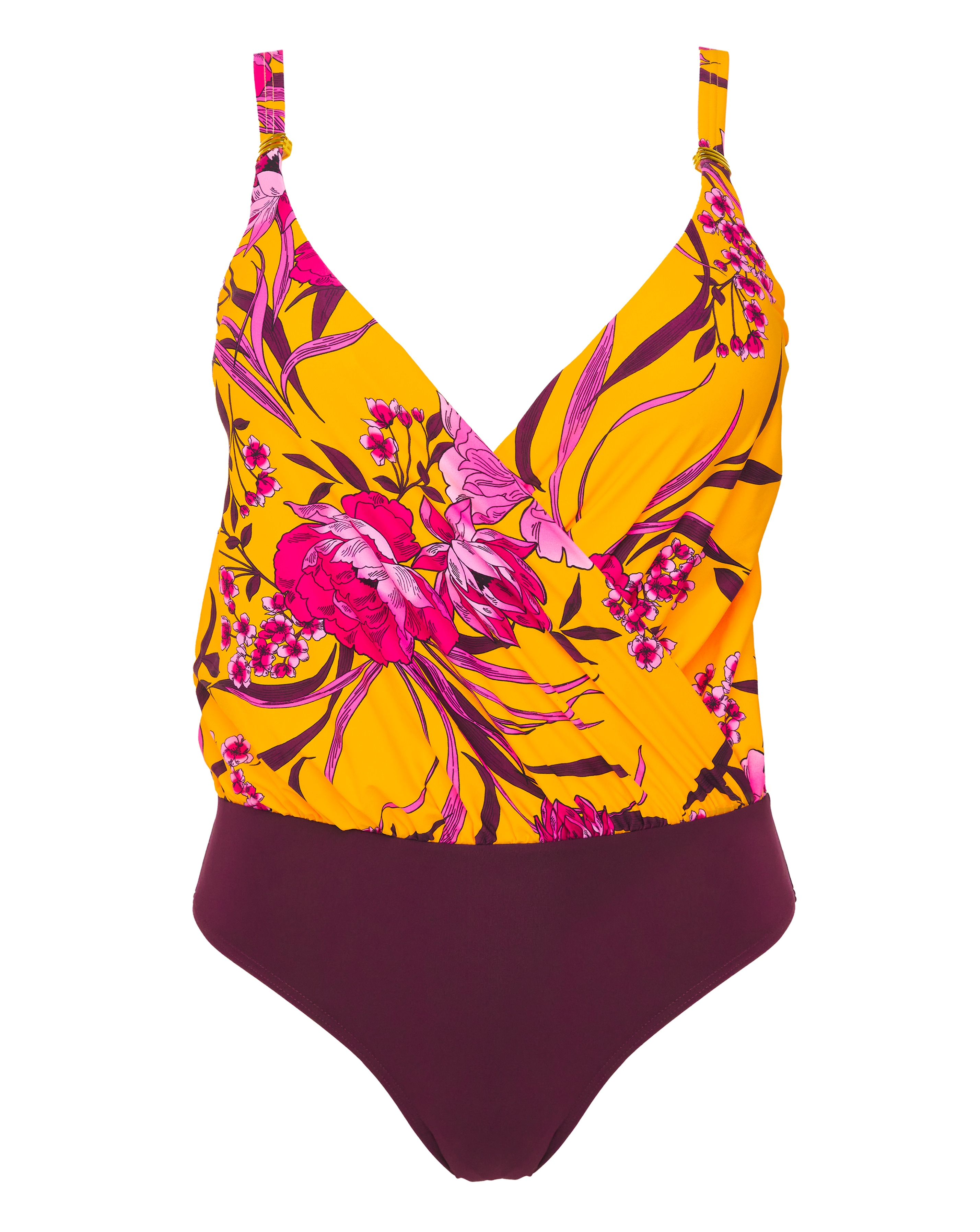 MAGISCULPT Twist Front Blouson Swimsuit