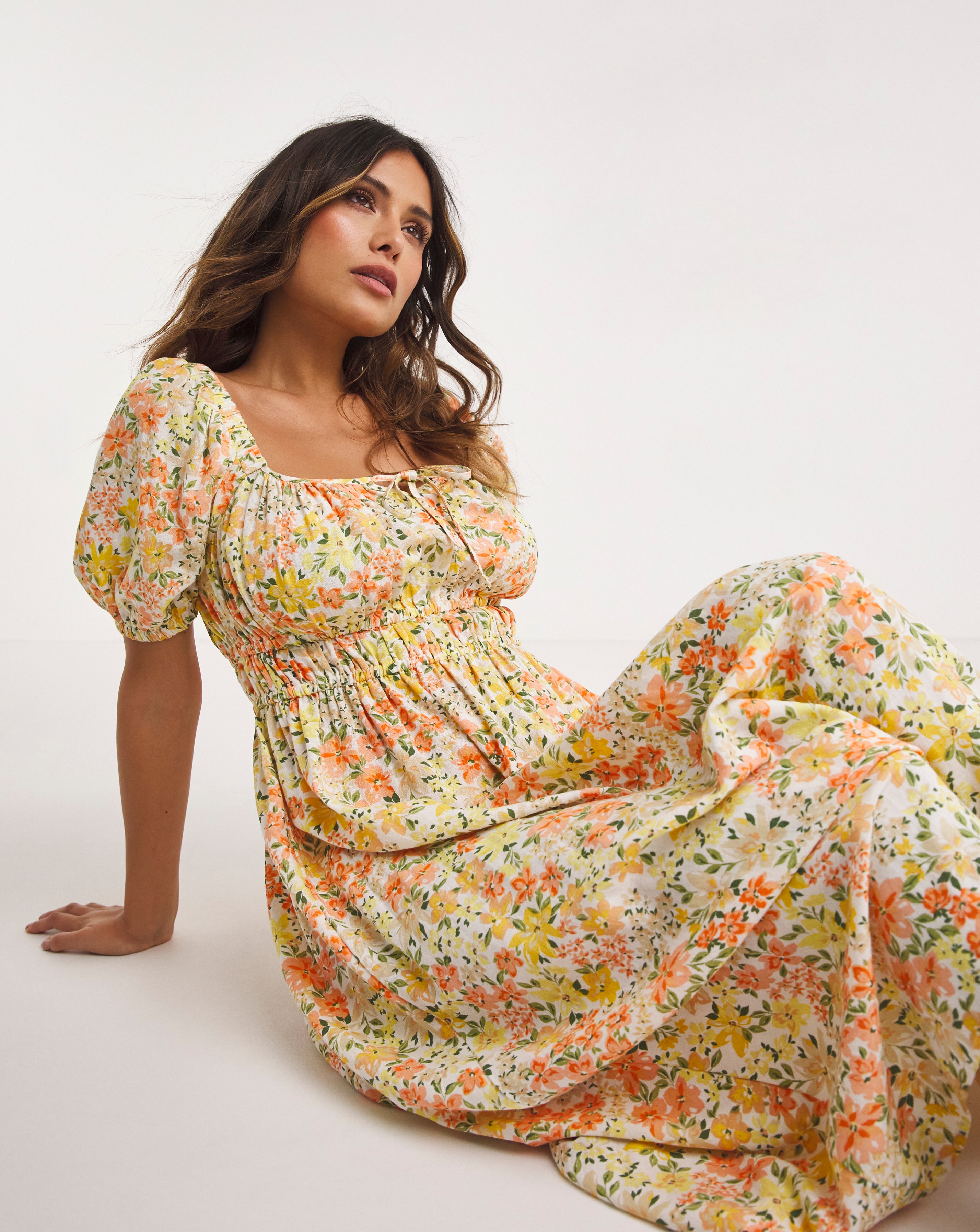 Anise Square Neck Maxi Beach Dress