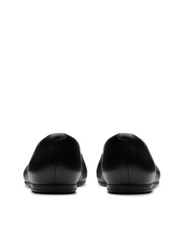 Clarks Black Leather Livia Lily Shoes - Standard Fit (D)