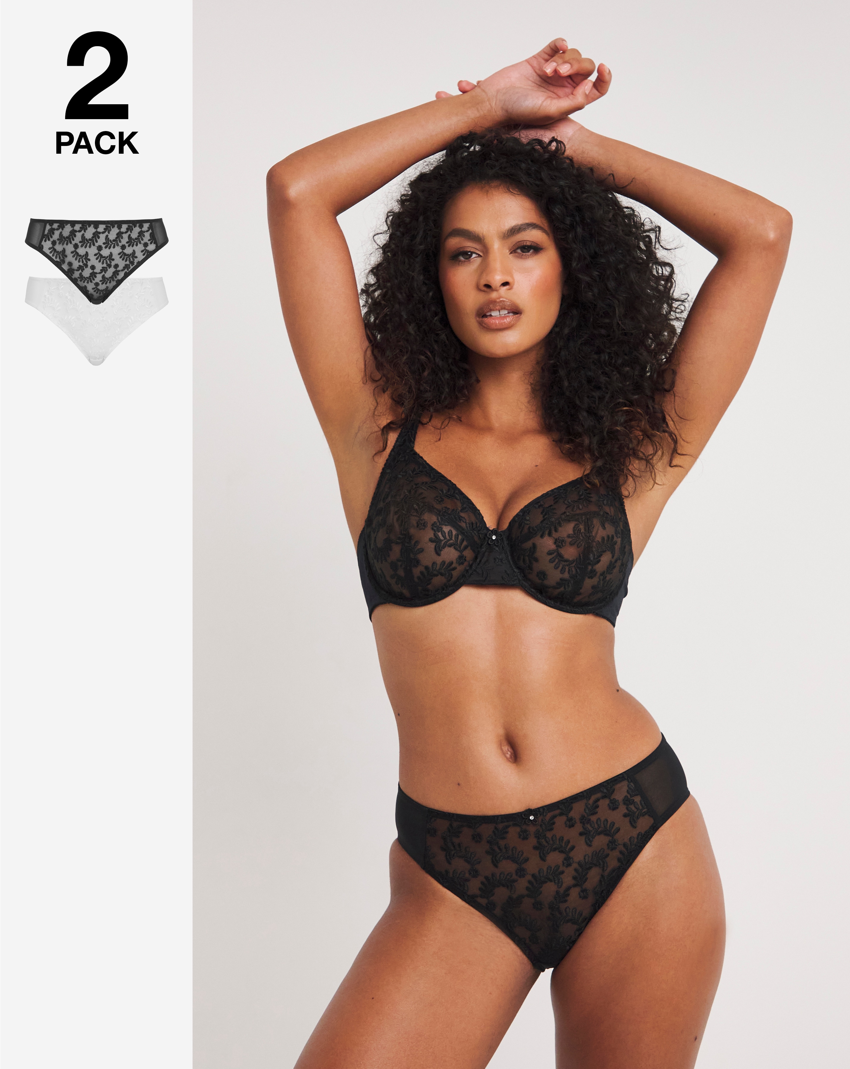 2 Pack Lesley Everyday Mid Brief