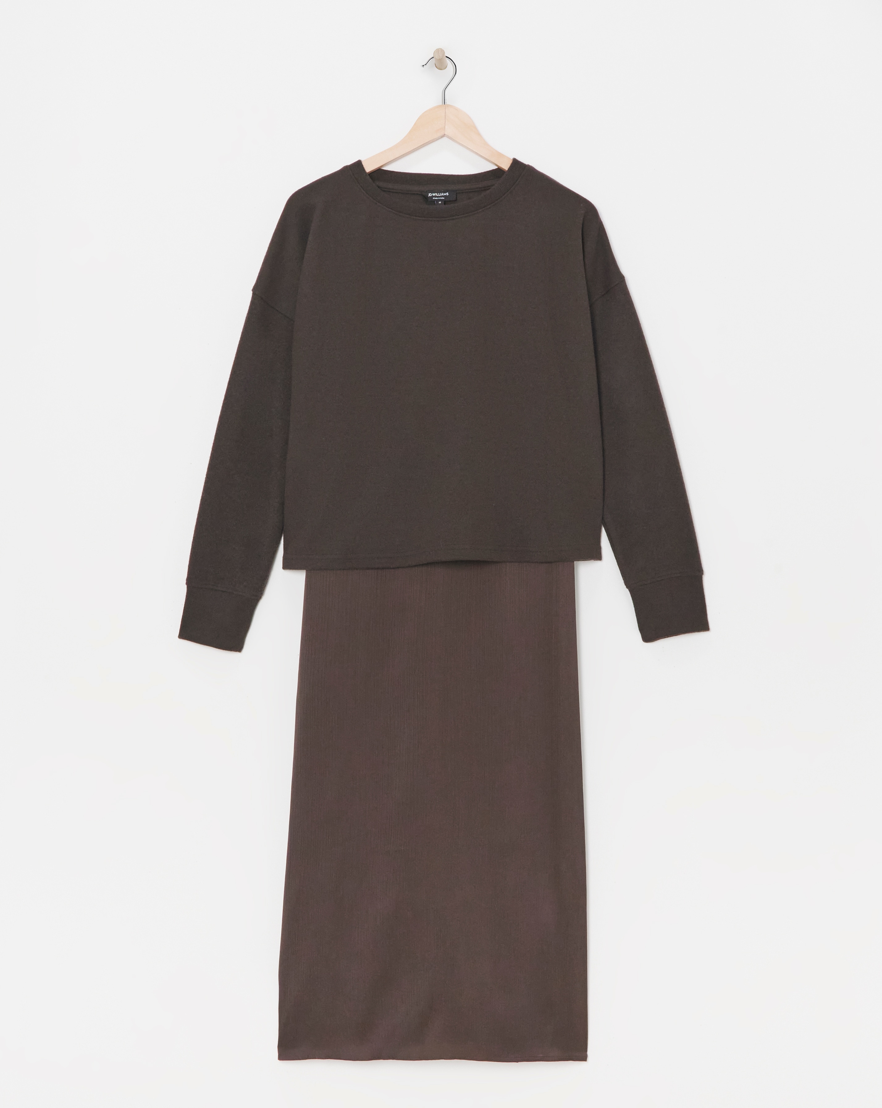 2 in 1 Slip Dress With Jumper