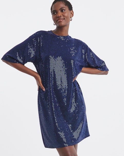Sparkle T-shirt Dresss