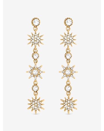 Mood Hematite Crystal Celestial Drop Earrings