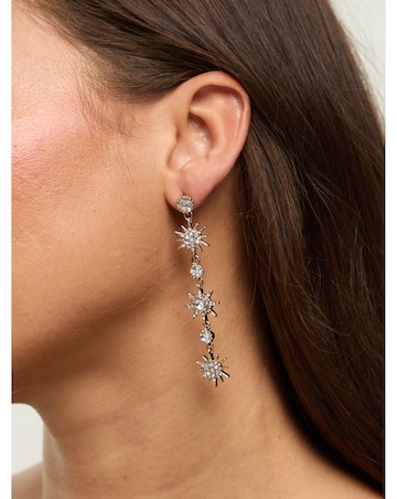 Mood Hematite Crystal Celestial Drop Earrings