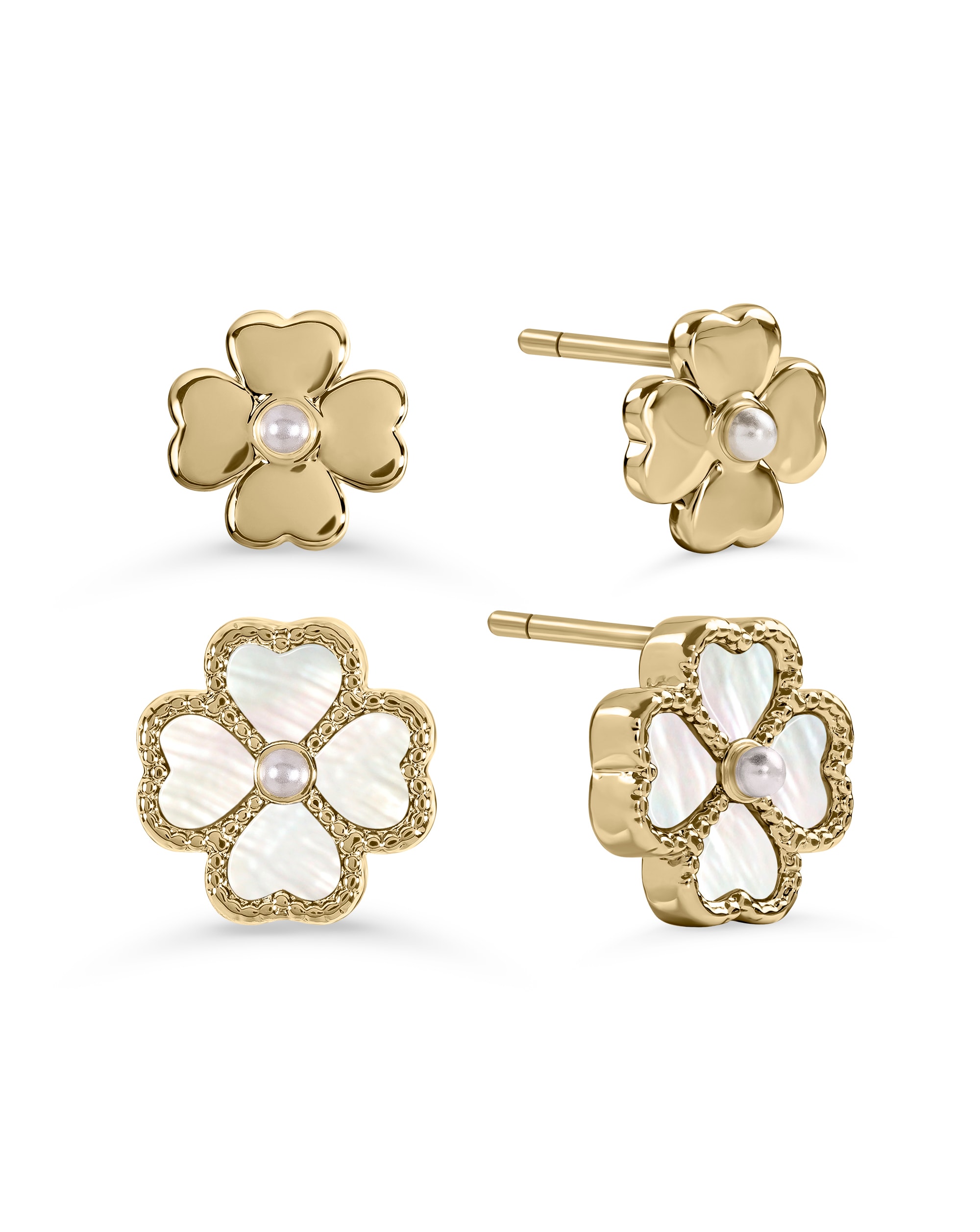 New In - Radley Gold Plated MOP Heart earrings