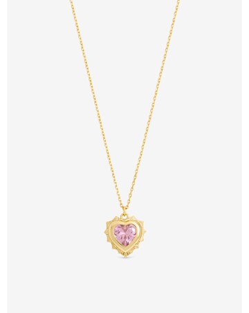 Jon Richard 14Ct Gold Plated Heart Birthstone Pendant - October