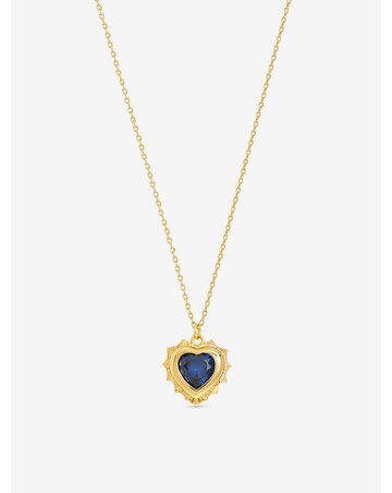 Jon Richard 14Ct Real Gold Plated Heart Birthstone Pendant - September