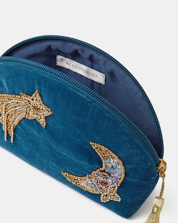 Accessorize Star & Moon Velvet Pouch