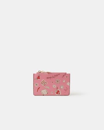 Accessorize Christmas Print Card Holder