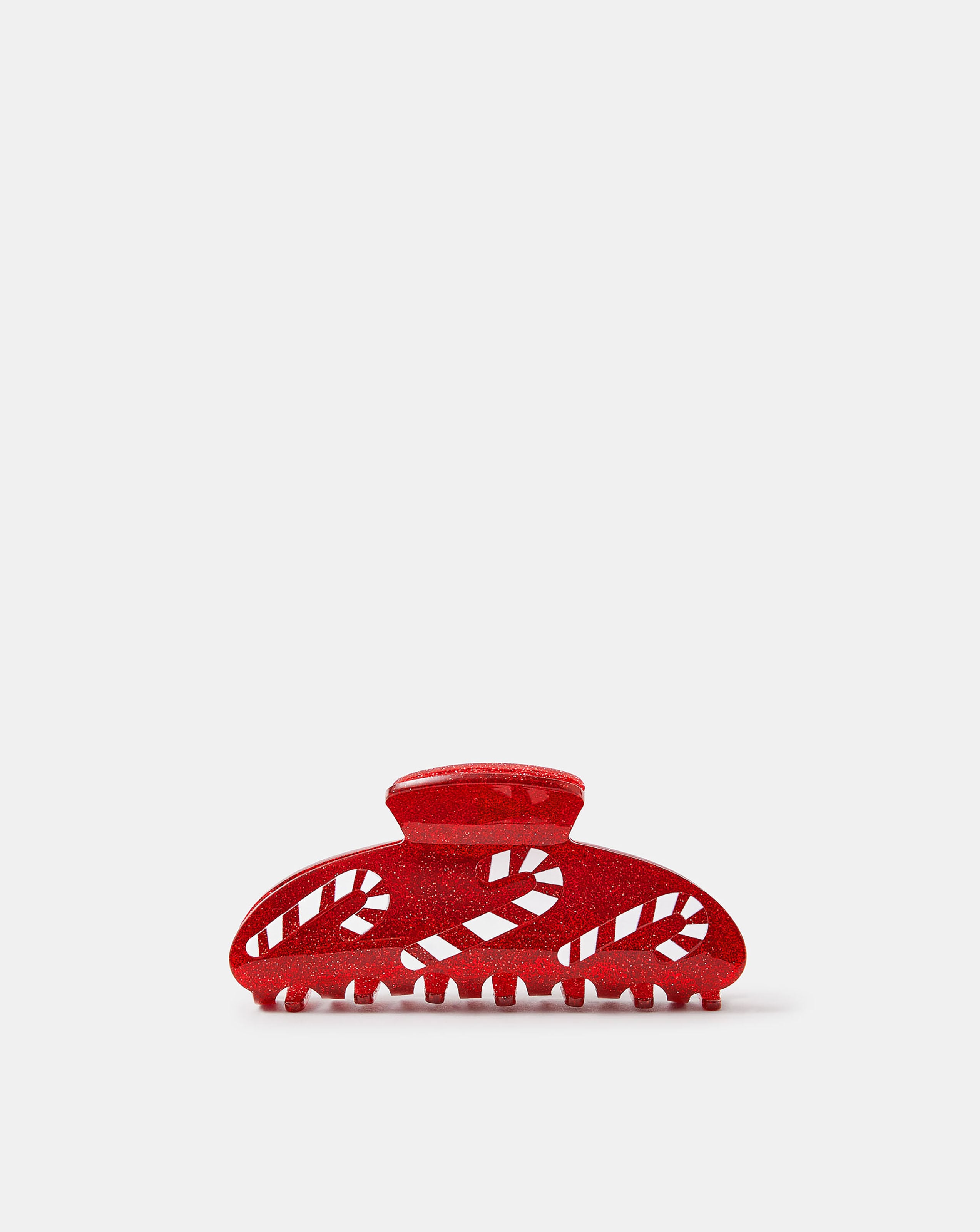 Accessorize Candy Cane Glitter Claw Clip