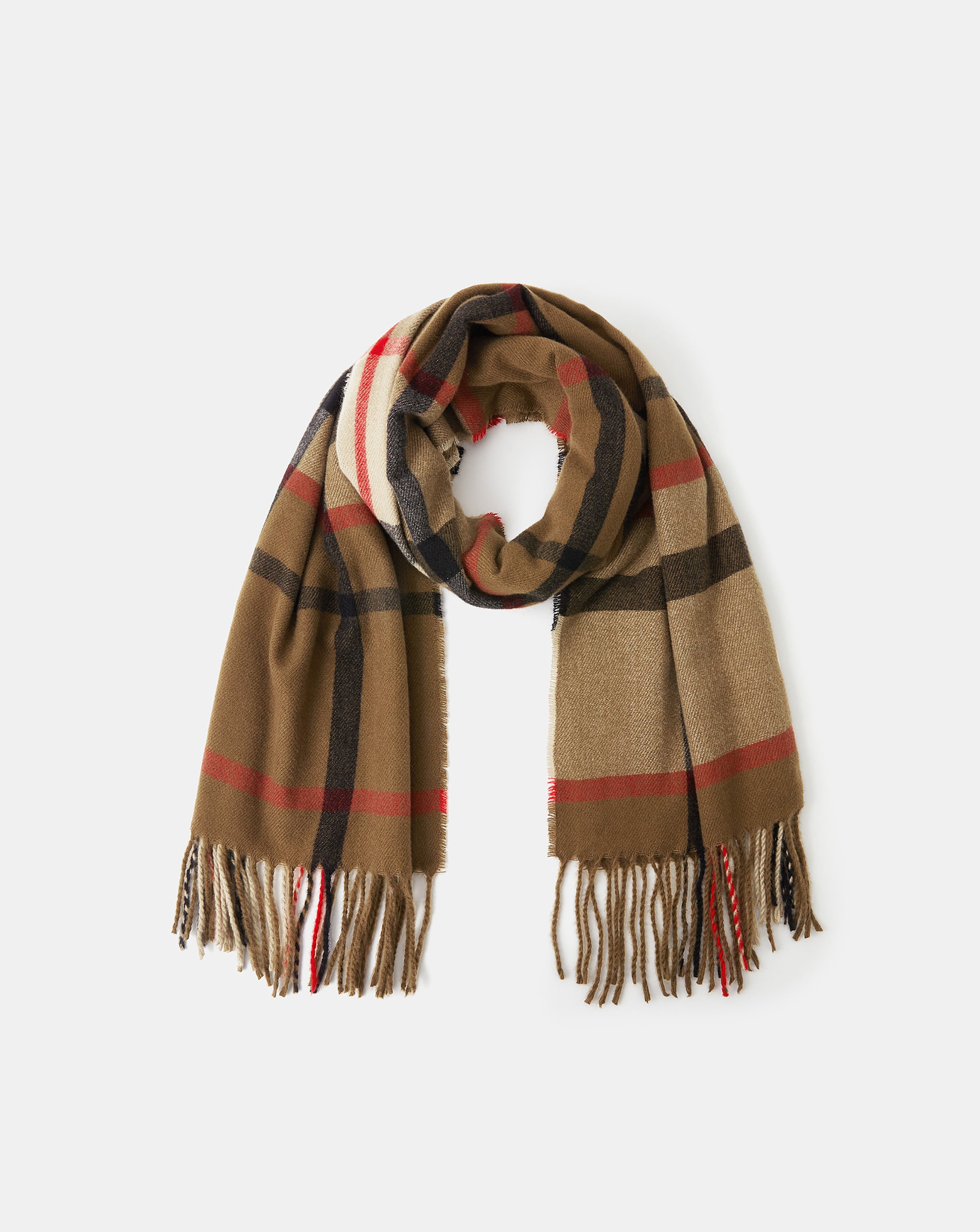 Accessorize Check Print Scarf