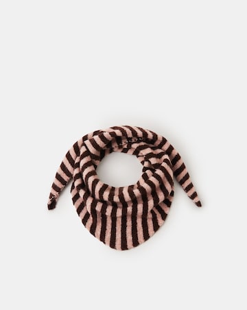 Accessorize Stripe Knitted Triangle Scarf