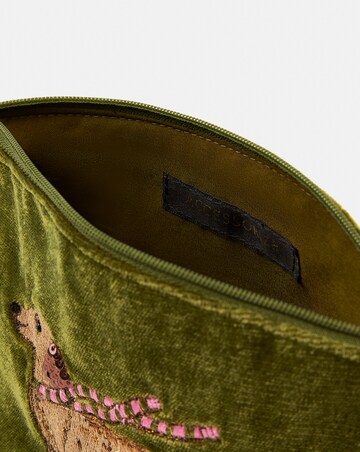 Accessorize Sausage Dog Velvet Purse