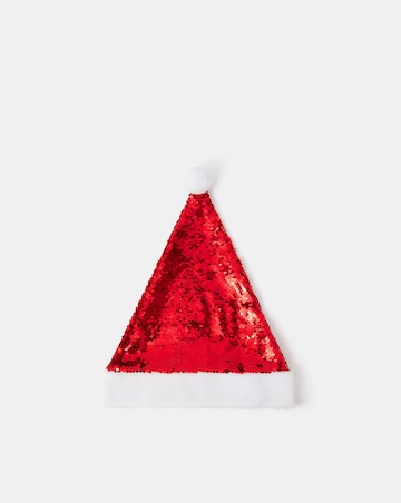 Accessorize Sequin Santa Hat