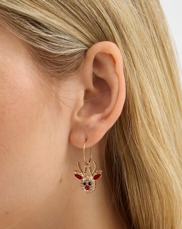 Accessorize 3-Pack Diamante Christmas Earring