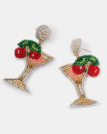 Accessorize Beaded Cocktail Drop Earrings