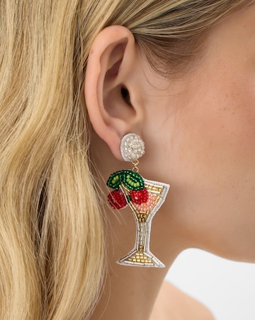 Accessorize Beaded Cocktail Drop Earrings