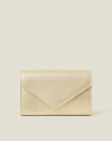 Accessorize Metallic Envelope Clutch Bag