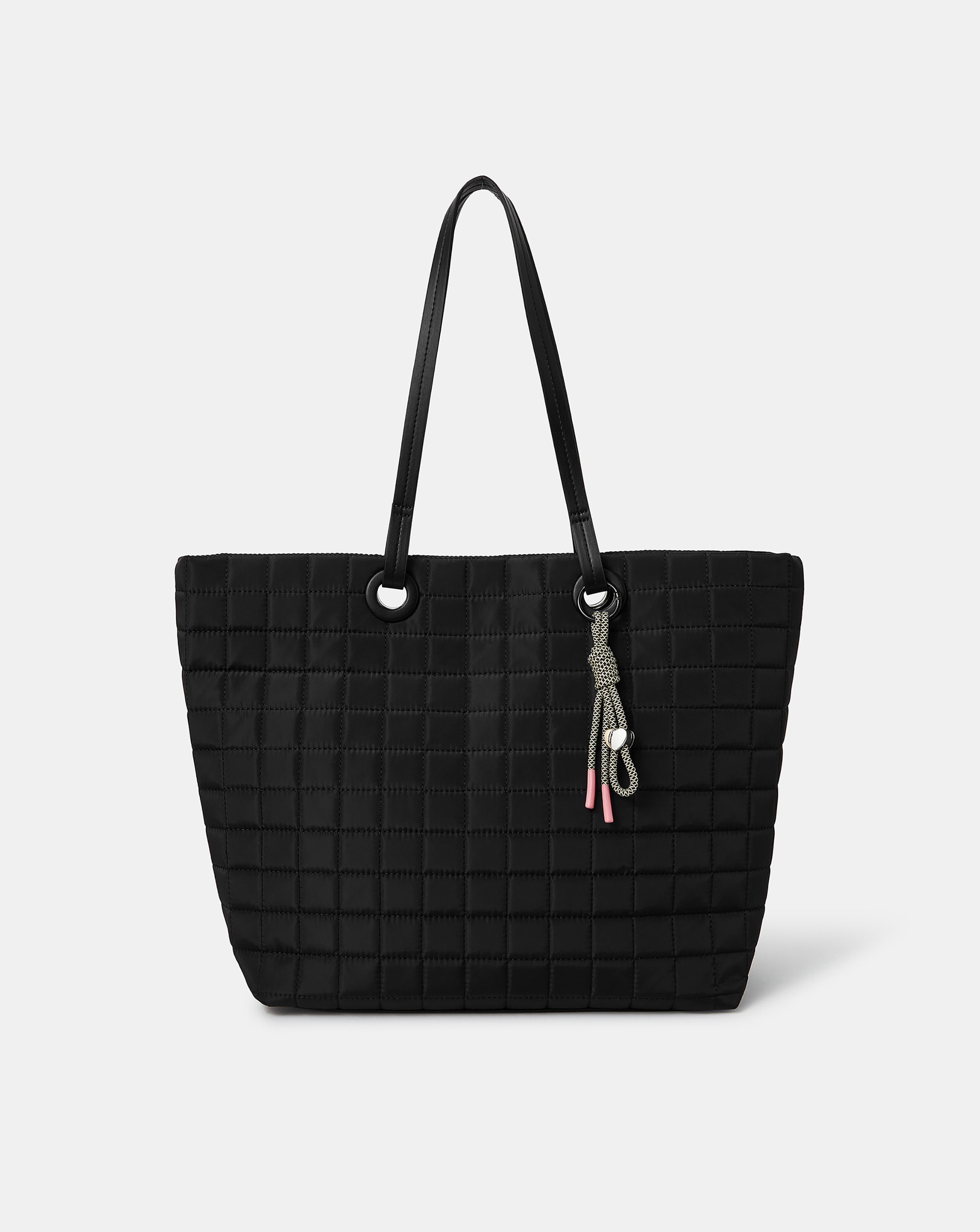 Accessorize Quilted Nylon Tote Bag