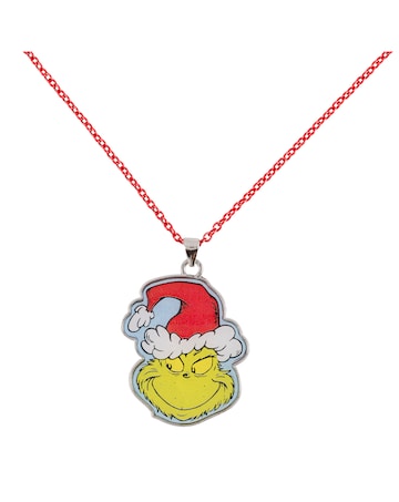 The Grinch Necklace & Stud Earring Set