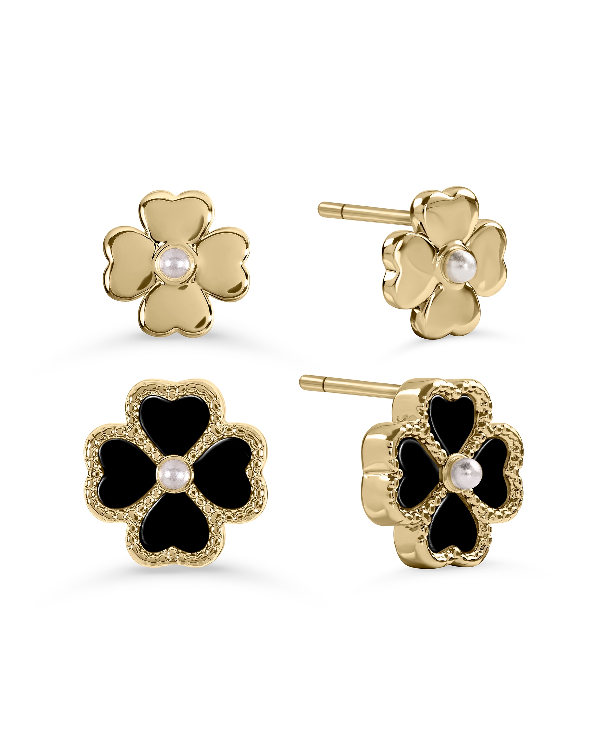 Radley Gold Plated Black Heart earrings