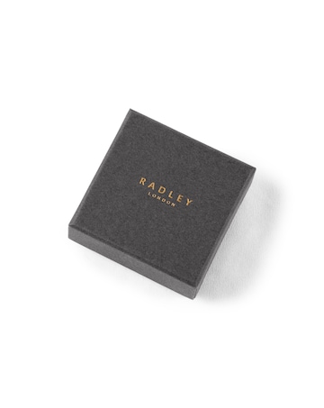 Radley Silver Purple CZ Flower Earrings