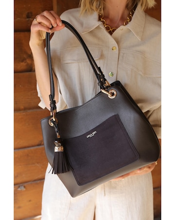 Luella Grey Sienna Chocolate Hobo Tote